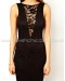 Elegant Lace Midi Dress With Sexy Cowl Back